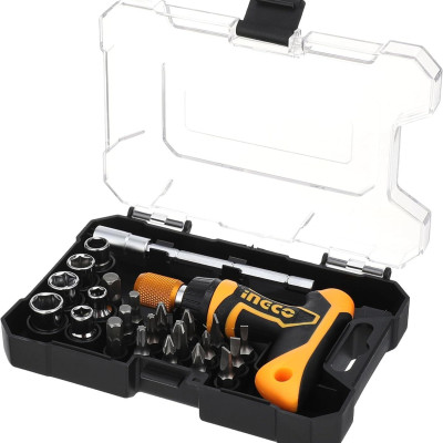 BỘ TUỐC NƠ VÍT TAY CẦM CHỮ T 18 CHI TIẾT INGCO HKSDB0188 - HÀNG CHÍNH HÃNG