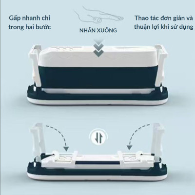 Bồn Tắm Bể Bơi Có Nắp Gập Gấp Xếp Gọn Lắp Ghép Cho Người Lớn Trẻ Em