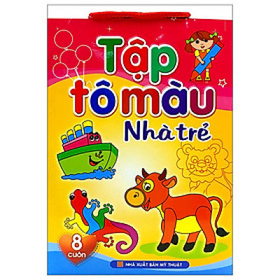 TẬP TÔ MÀU NHÀ TRẺ - 8 CUỐN