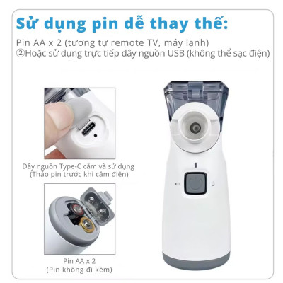 Máy Xông Khí Dung Cầm Tay Kachi YS35: Giải Pháp Hô Hấp Linh Hoạt Mọi Lúc, Mọi Nơi - hàng chính hãng