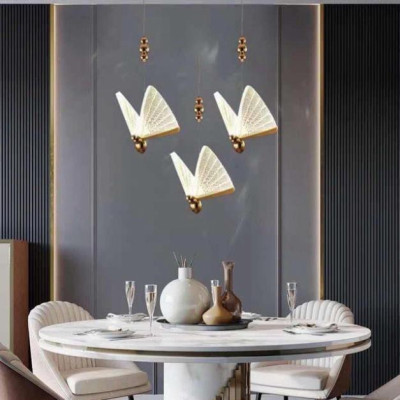 Đèn thả bướm tô điểm phòng ngủ, bàn ăn,đèn phòng khách, đèn thả thông tầng DT