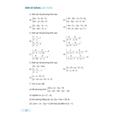 Rèn Kĩ Năng Giải Toán Lớp 9 - Tập 1 (Theo Chương Trình Giáo Dục Phổ Thông Mới) - Bản Quyền