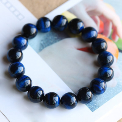 Vòng Tay Đá Mắt Hổ Xanh Dương 12MM 