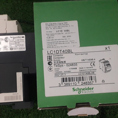 | CHÍNH HÃNG| Khởi động từ LC1DT40BL Schneider 4P 40A coil 24Vdc