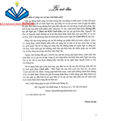 SÁCH - hướng dẫn học tốt ngữ văn 7 - tập 2 (bám sát sgk cánh diều)