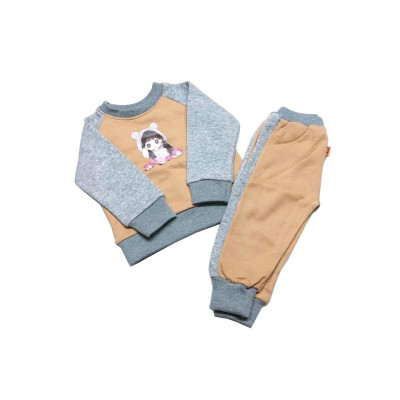 Quần phối sọc dài nỉ bông cotton BABIBOO - BB100