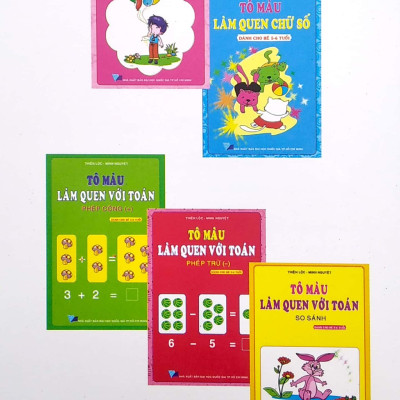 Tô Màu Làm Quen Chữ Số - Dành Cho Bé 5-6 Tuổi