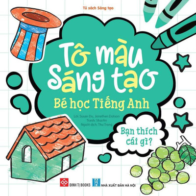 Sách - Bộ Sách Tô Màu Sáng Tạo - Bé Học Tiếng Anh (Bộ 6 Cuốn)