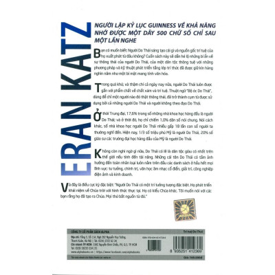 Trí Tuệ Do Thái - Những Phương Pháp Phát Triển Trí Tuệ Của Người Do Thái - Eran Katz (Tái Bản Mới Nhất)