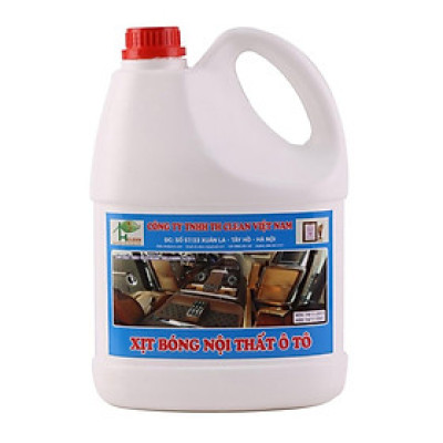 Chai xịt bóng - dưỡng nội thất ô tô TH CLEAN VIET NAM can 4.5 lít