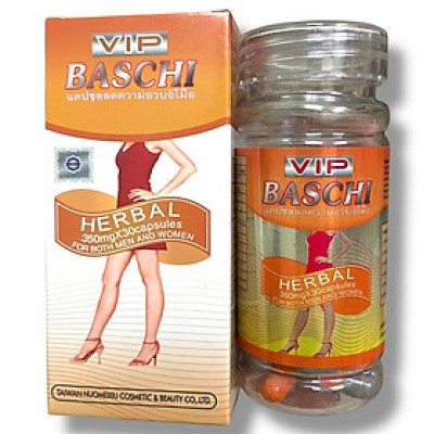 Viên uống giảm cân Baschi cam VIP - Hộp 30 viên - Xuất xứ Thái Lan - Mã số 1553