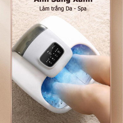 Máy xông hơi massage chân Leerkang LEK-818S massge nhiệt hồng ngoại 3 cấp, ánh sáng UV làm trắng khử trùng, có thể kết hợp sử dụng thảo dược, 4 in 1, hàng chính hãng