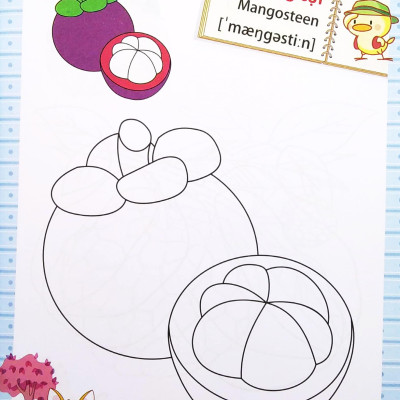 Dành Cho Trẻ Mầm Non - Tập Tô Màu Mẫu Giáo - Chủ Đề Quả (Tái Bản 2022)