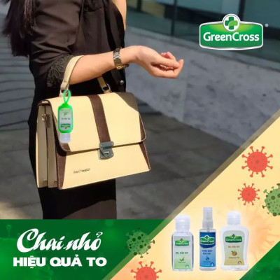 Combo Nước rửa tay kháng khuẩn vượt trội an toàn cho da Green Cross 70ml Dạng Xịt