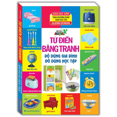 Sách - Từ Điển Bằng Tranh - Bảng Chữ Cái Tiếng Việt + Đồ Dùng Gia Đình + Cờ Các Quốc Gia - Combo 3 Cuốn - Minh Thắng