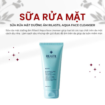 SỮA RỬA MẶT RILASTIL AQUA FACE CLEANSER MOISTURIZING AND REBALANCING 200ML