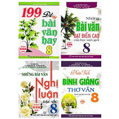 Combo Những Bài Làm Văn Hay Lớp 8 (Dùng Chung Cho Các Bộ SGK Hiện Hành) (Bộ 4 Cuốn) _HA