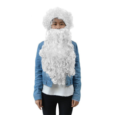 Bộ tóc giả và râu giả hóa trang tạo hình ông già Noel
