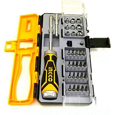 BỘ TUỐC NƠ VÍT ĐA NĂNG 33 CHI TIẾT INGCO HKSDB0338 - HÀNG CHÍNH HÃNG