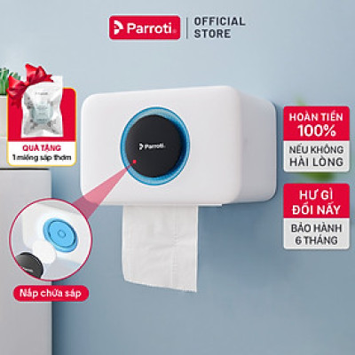 Hộp đựng giấy vệ sinh cao cấp, có khay để điện thoại, có khay để đồ cá nhân - Parroti Rebox - RB01