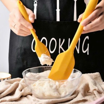 Phới Silicon Dẹt 21cm và 28cm Trộn Bột, Nấu Ăn Chịu Nhiệt Độ Cao - HÀNG CHÍNH HÃNG MINIIN