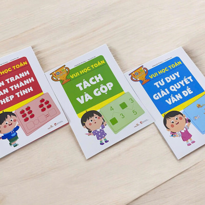 BỘ 3 CUỐN SÁCH VUI HỌC TOÁN – Hoàng Vận Phương – Hoàng Phúc dịch – Vizibook – NXB Phụ Nữ