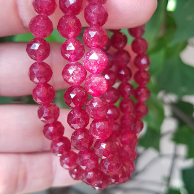 Vòng tay phong thuỷ may mắn mới đá Thạch anh dâu hồng điều đậm giác ánh sáng đẹp quấn tay kiểu 3 vòng Size hạt 7mm Vòng thạch anh dâu giác tự nhiên đậm màu điều rất đẹp Vòng chuẩn hợp nữ mệnh hoả mệnh thổ quà tặng phụ nữ quý chị đeo may mắn đẹp ạ