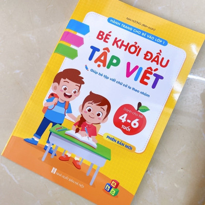 Sách - Bé Khởi Đầu Tập Viết - dành cho trẻ 4 - 6 tuổi