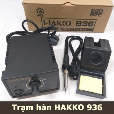Mỏ Hàn Thiếc, Trạm Hàn Hako 936 220V 60W - Điều Chỉnh Nhiệt 200-480°C, Nhỏ Gọn, Lên Nhiệt Nhanh, Bền Bỉ