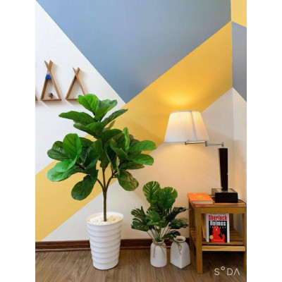 Cây bàng Singapore giả - Size từ 40 cm đến 100cm - Cây giả, hoa lụa Decor trang trí nhà cửa Decor phòng