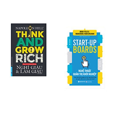 Combo 2 cuốn sách: Nghĩ Giàu & Làm Giàu + Nghệ thuật quản trị khởi nghiệp