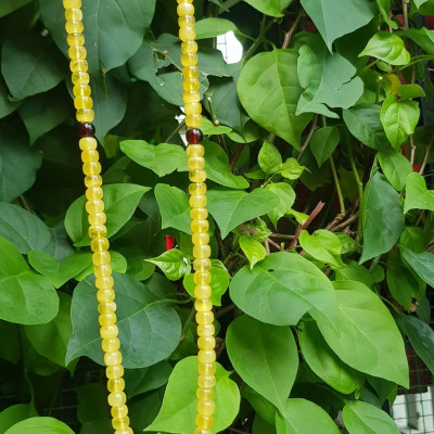 Sợi Dây Chuỗi Đeo Cổ Hổ Phách Bánh Xe Vàng Anh trang sức phong thủy quý hiếm sang đẹp 7mm 100% qua sự hóa thạch nhựa cây thông cổ đại quý giá và có giá trị cao  Rất hợp mệnh kim, thổ, thủy tốt sức khỏe,may mắn khó có loại đá nào sánh kịp ạ