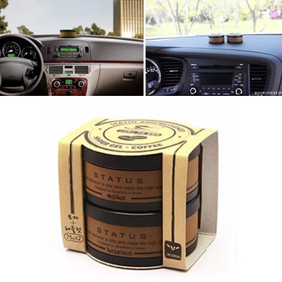 Bộ 2 hộp sáp thơm khử mùi giảm SAY XE ô tô hương CAFE Hàn Quốc