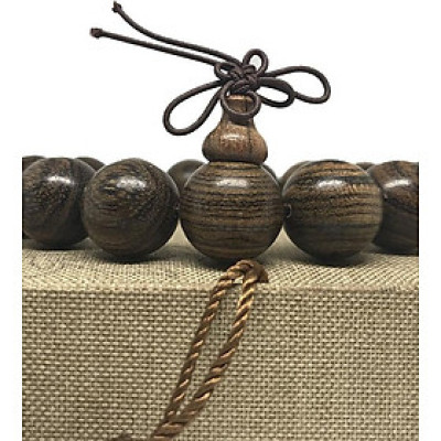 VÒNG TAY GỖ ĐÀN HƯƠNG VẰN DA HỔ SIZE HẠT 15MM - 15 HẠT