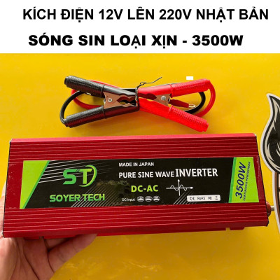 Kích Điện Nhật Bản 3500W Sóng Sin Chuẩn – Dùng Cho Gia Đình, Xe Hơi, Cực Ổn Định, ĐÈN TRANG TRÍ , ĐỒNG HỒ TREO TƯỜNG