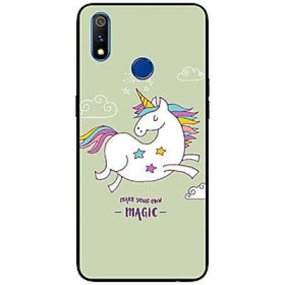 Ốp lưng dành cho Realme 3 - Realme 3 Pro - Realme 5 / 5s / 5i / 6i / 6i - Realme 5 Pro mẫu Ngựa Nền Xanh Magic