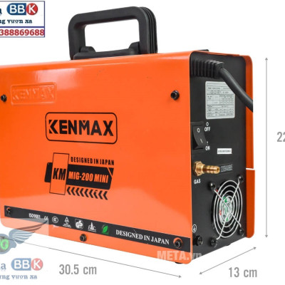 Máy Hàn MIG + Que KENMAX MIG-200 Mini [Chính Hãng] + 1 Cuộn Dây Hàn 1Kg