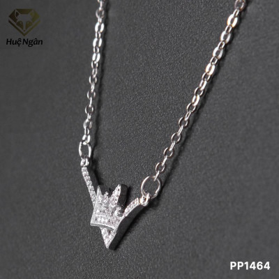 Dây chuyền bạc Ý 925 Huệ Ngân - Vương miện đẹp PP1464