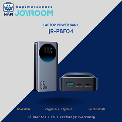 Sạc dự phòng hàng chính hãng Joyroom 65W 20.000mAh JR-PBF04, Laptop, màn hình %pin