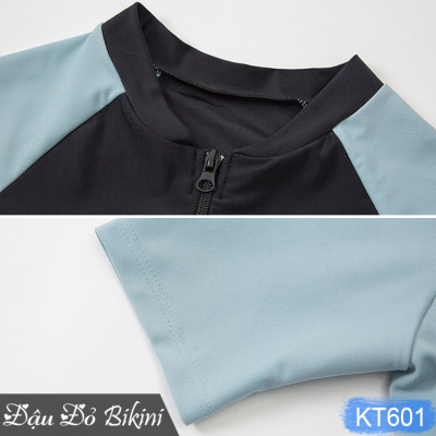 Đồ bơi nữ liền thân quần short áo cộc tay & dài tay, có kèm chân váy lẻ, áo sẵn đệm mút, dáng đùi trẻ trung khoẻ đẹp, giấu bụng tốt, có size to cho nữ đến 68kg   | KT601