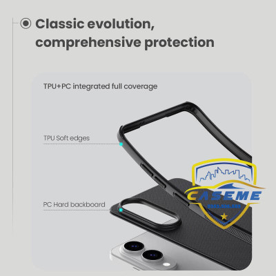 Ốp lưng dành cho Samsung Galaxy S25 Edge Nillkin dạng sần bảo vệ toàn diện - Hàng Chính Hãng