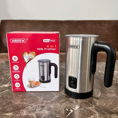 Máy tạo bọt sữa Nóng và Lạnh 4 trong 1. Thương hiệu Mỹ cao cấp HiBREW - M3A. Hàng chính hãng