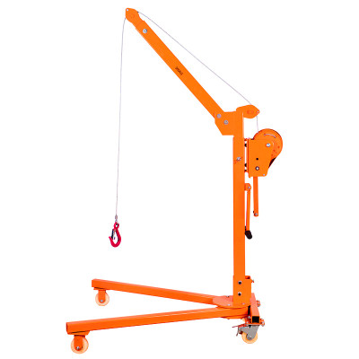 Cẩu tời quay tay 500kg ABG cao 240cm, cẩu di động mini hộ gia đình dùng thay cho palang xích kéo tay, móc cẩu xoay móc cẩu hàng chuyên dùng để nâng hạ