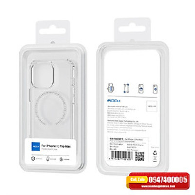 Ốp lưng dành cho iPhone 13 Pro Max Rock hỗ trợ sạc không dây- Hàng chính hãng