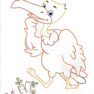 Bé Tô Màu Mẫu Giáo - Chim