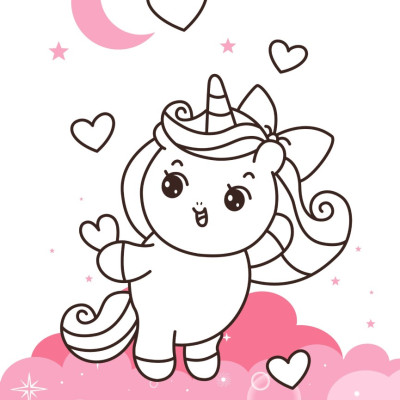 Tô Màu Diệu Kỳ - Kỳ Lân Nhỏ (MEGA)