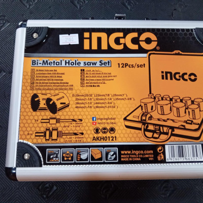 BỘ MŨI KHOÉT KIM LOẠI 12 CHI TIẾT INGCO AKH0121 - HÀNG CHÍNH HÃNG