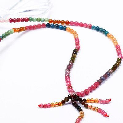 Chuỗi Tourmaline Đa Sắc size hạt 4mm - Ngọc Quý Gemstones