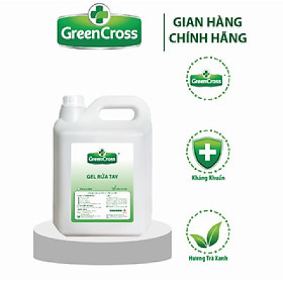 Combo GEL rửa tay kháng khuẩn vượt trội Green Cross Can 5L Tiết kiệm