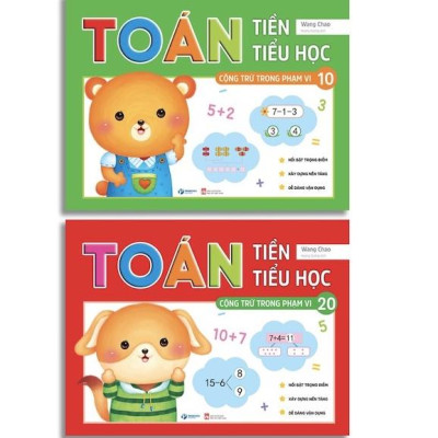 Toán tiền tiểu học - Cộng trừ trong phạm vi 10, 20 - Tập viết cho bé chuẩn bị vào lớp 1